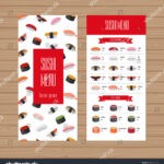 Suchen Sie Nach Sushi Menu Design Leaflet Flyer Layout  Regarding Modern Restaurant Food Menu Flyer Template