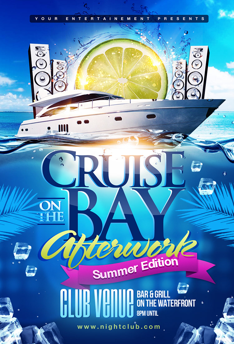 Summer Boat Cruise Party Flyer PSD Template on Behance Within Boat Cruise Flyer Template Intended For Boat Cruise Flyer Template