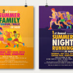 Summer Fun Run Flyer & Poster Template On Behance In 5K Run Flyer Template
