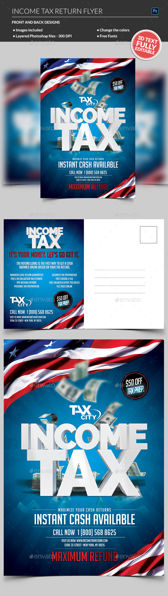 Tax Graphics, Designs & Templates from GraphicRiver Throughout Tax Preparer Flyer Template In Tax Preparer Flyer Template