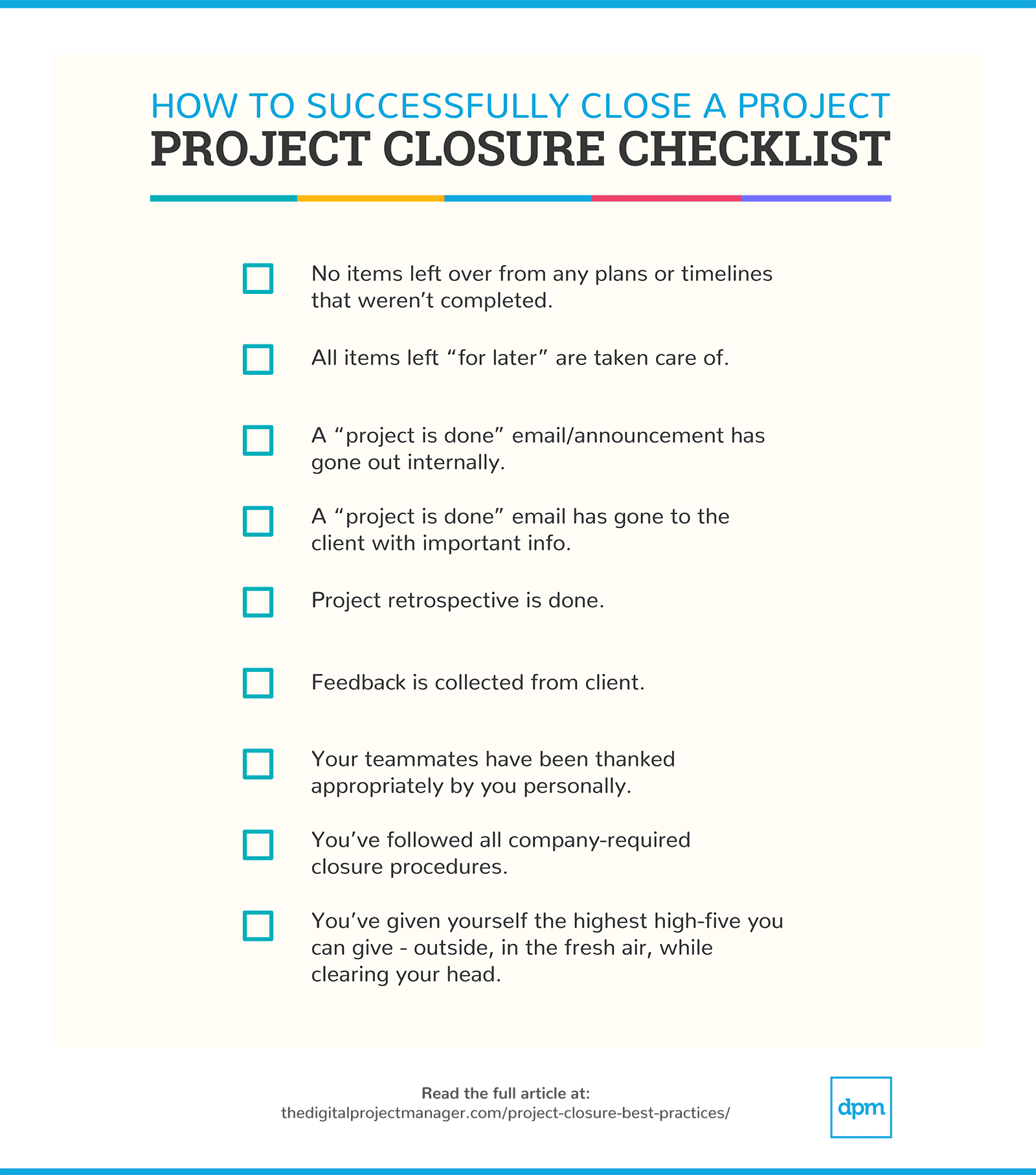 The Most Complete Project Closure Process You