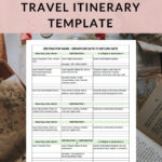 The Ultimate Free Travel Itinerary Template – Bon Traveler With Road Trip Travel Itinerary Template