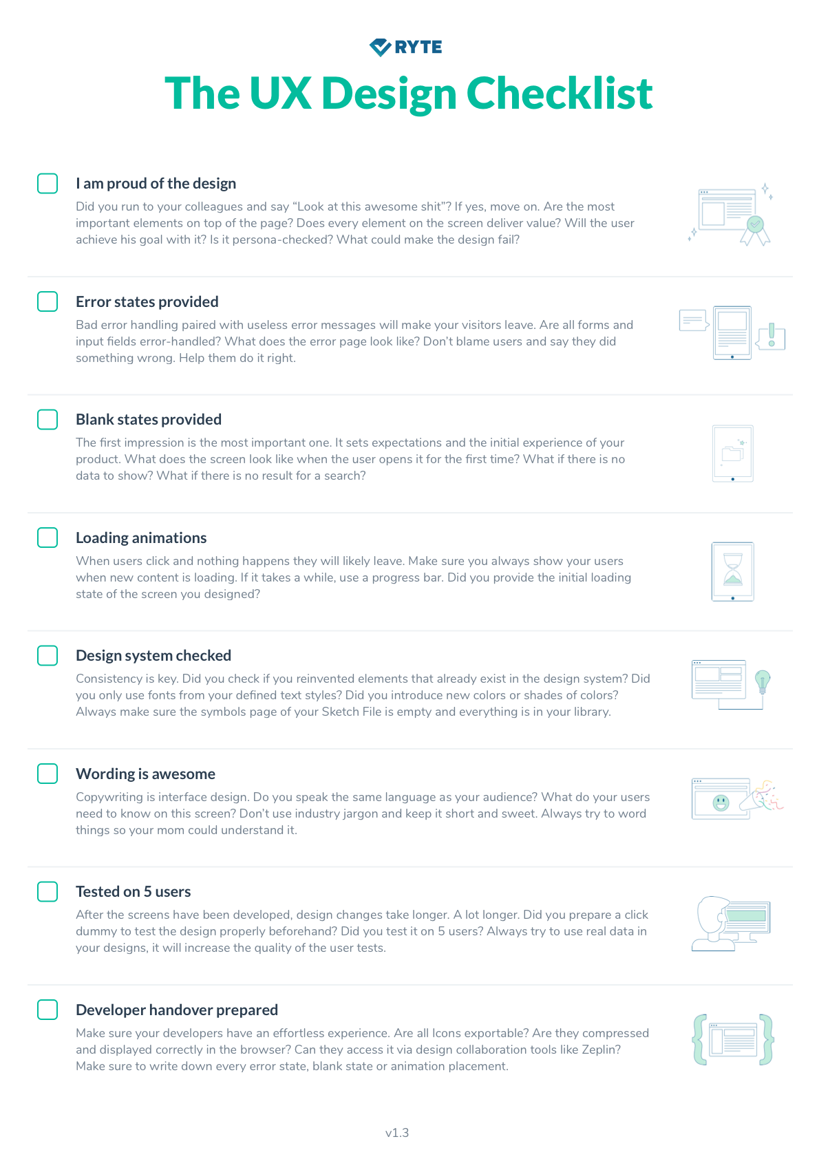 The UX Design Checklist Inside Website Testing Checklist Template Pertaining To Website Testing Checklist Template