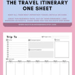 Travel Details Template – Sablon Pertaining To Travel Planner Itinerary Template