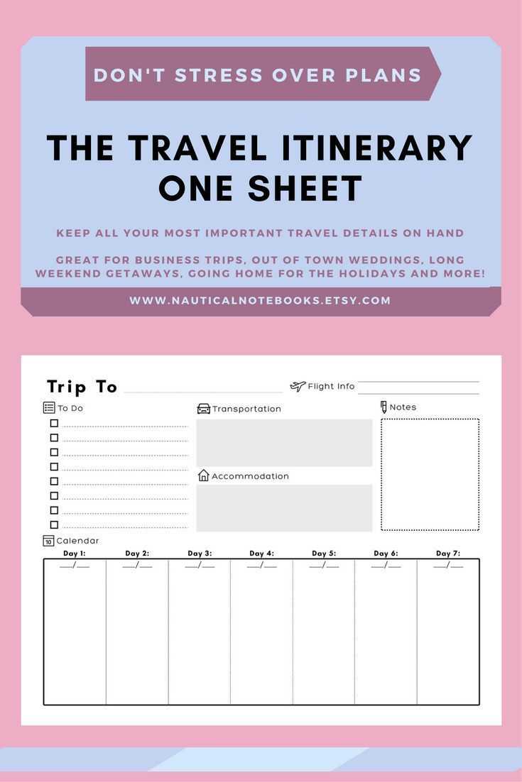 travel details template - Sablon Pertaining To Travel Planner Itinerary Template Within Travel Planner Itinerary Template