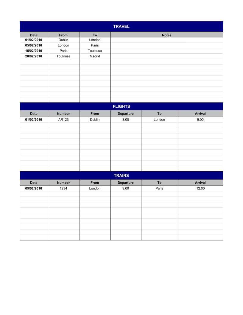 Travel Itinerary Template 10 - PDF, Google Sheet, EXCEL Format  e  Regarding London Travel Itinerary Template Regarding London Travel Itinerary Template