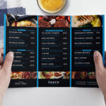 Tri Fold Restaurant Menu Template In PSD, Ai & Vector – BrandPacks In Modern Restaurant Food Menu Flyer Template