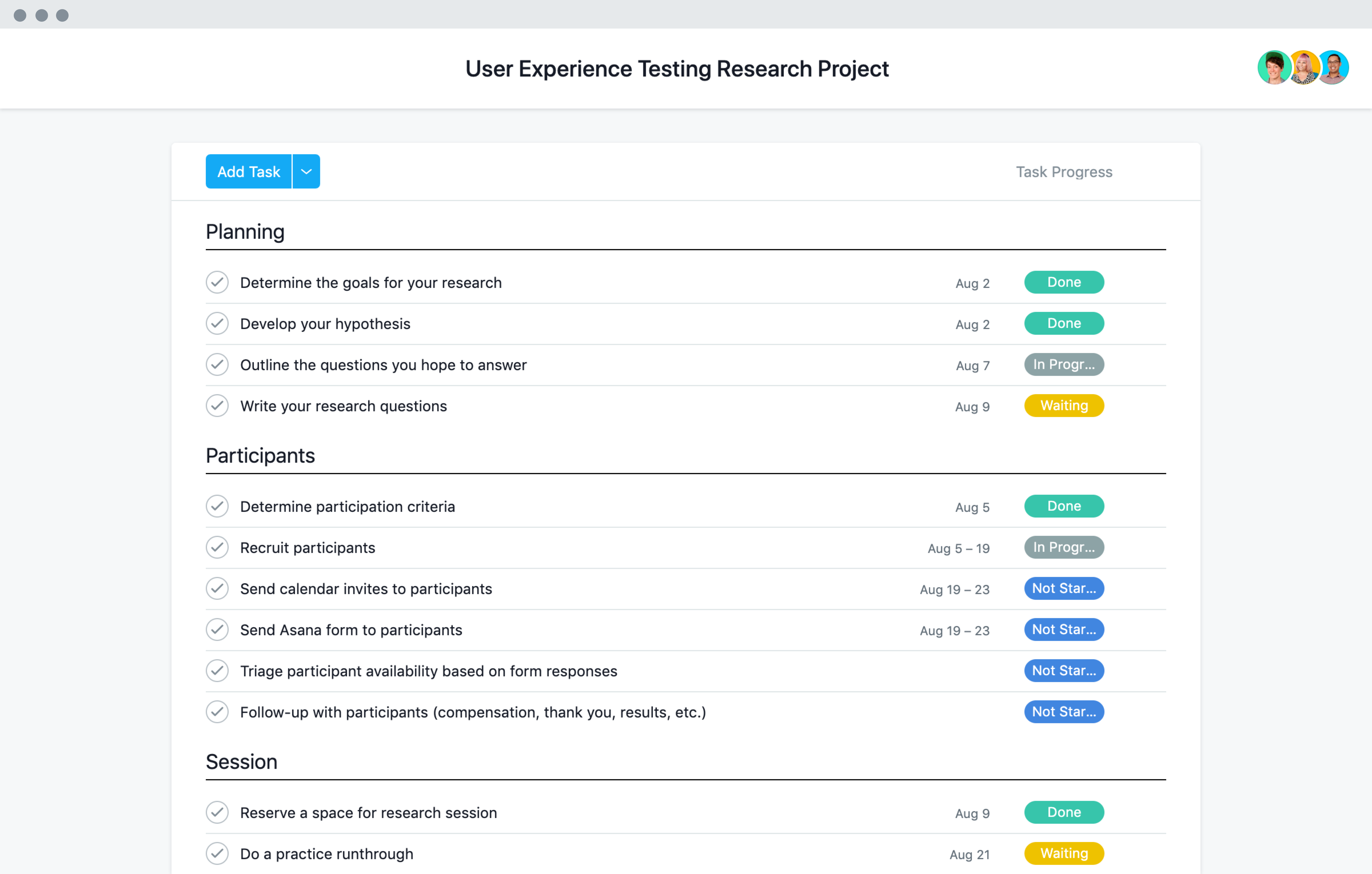 Usability Testing Template • Asana With Regard To Website Testing Checklist Template Intended For Website Testing Checklist Template