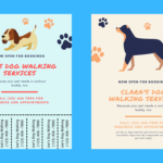 Using Flyers To Grow Your Pet Sitting And Dog Walking Business  With Dog Sitting Flyer Template