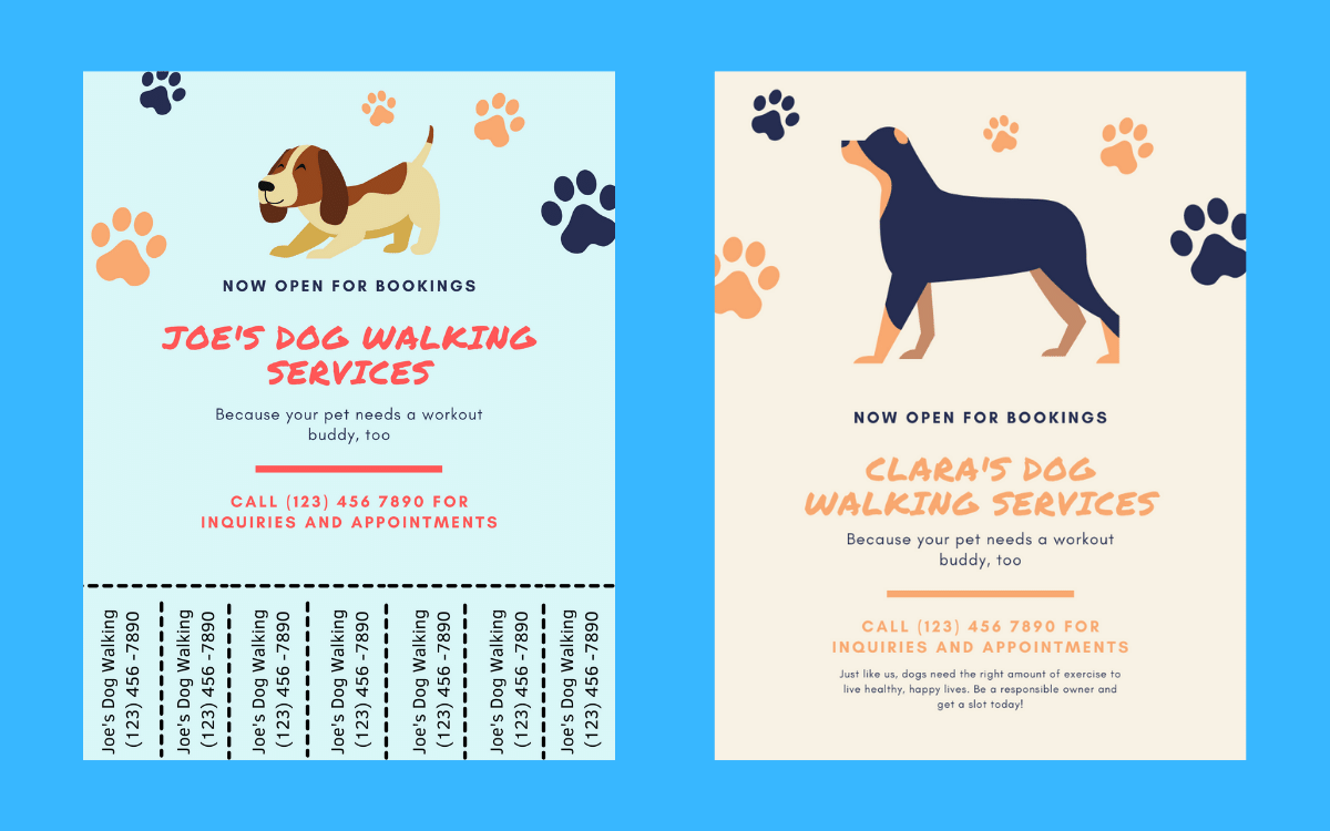 Using Flyers To Grow Your Pet Sitting and Dog Walking Business  With Dog Sitting Flyer Template Regarding Dog Sitting Flyer Template