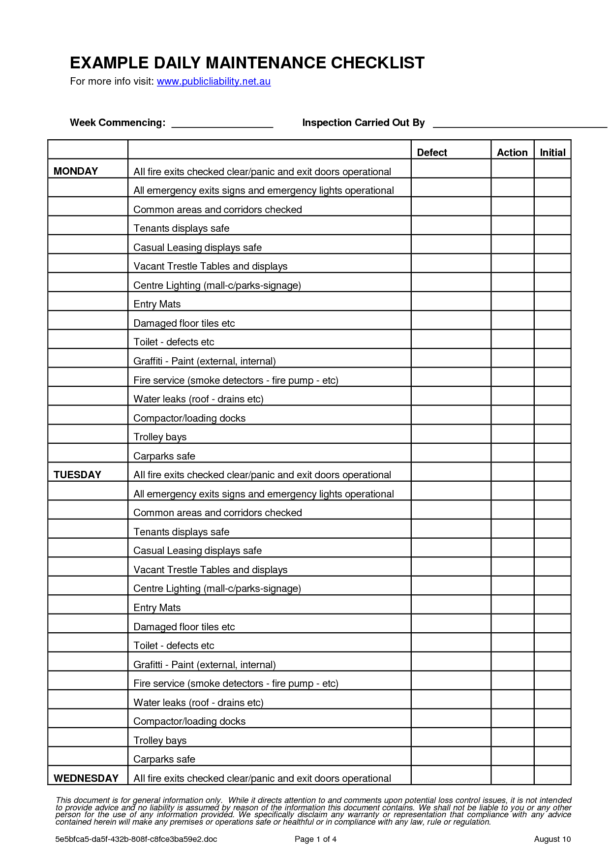 Vehicle Preventive Maintenance Schedule Template – printable  With Hotel Preventive Maintenance Checklist Template Throughout Hotel Preventive Maintenance Checklist Template