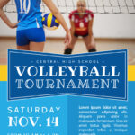 Volleyball Flyers Templates – Tablon Within Volleyball Tournament Flyer Template