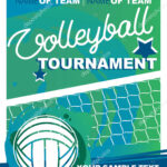 Volleyball Tournament Poster, Banner Or Flyer