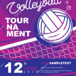 Volleyball Tournament Poster, Banner Or Flyer