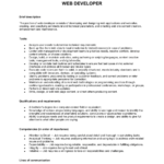 Web Developer Job Description Template  By Business In A Box™ Inside Web Designer Job Description Template